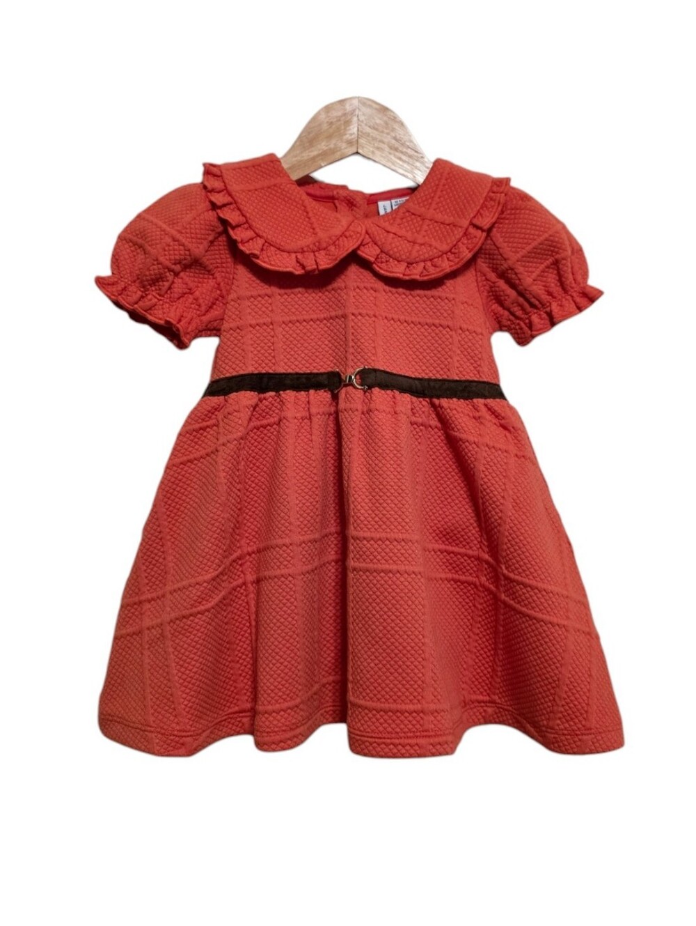 Janie and Jack The Equestrian Collared Dress Blazing Sun Size 12-18 Months NWT